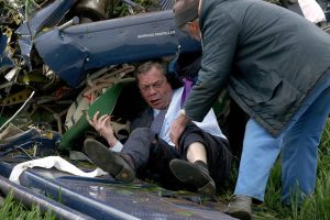 Nigel Farage recently crashed a plane.