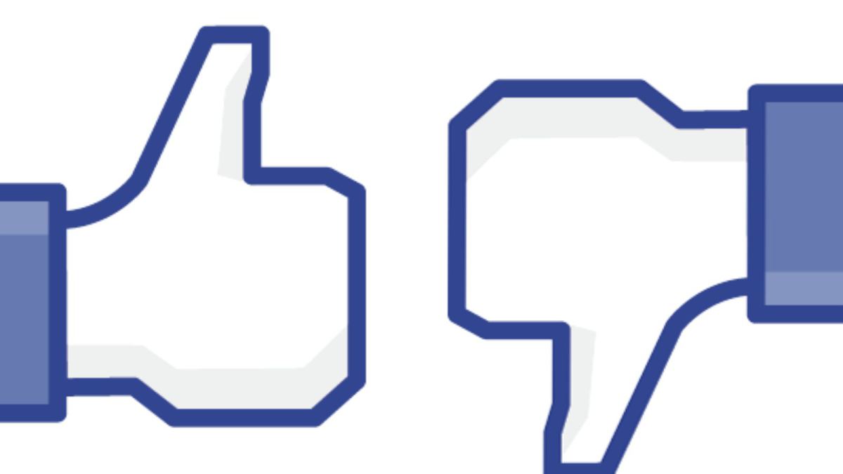 Facebook like and dislike button