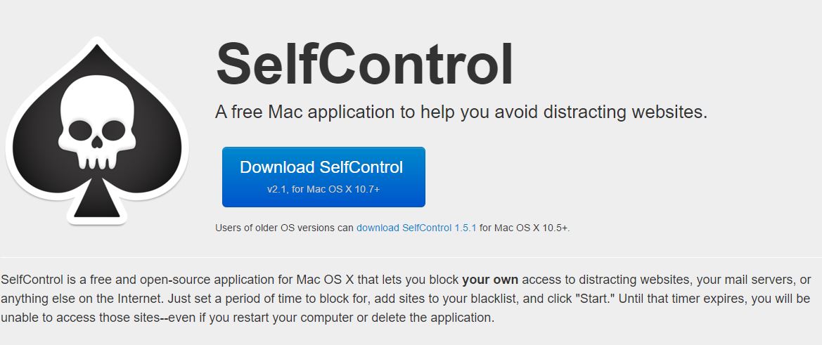 selfcontrol app for windows