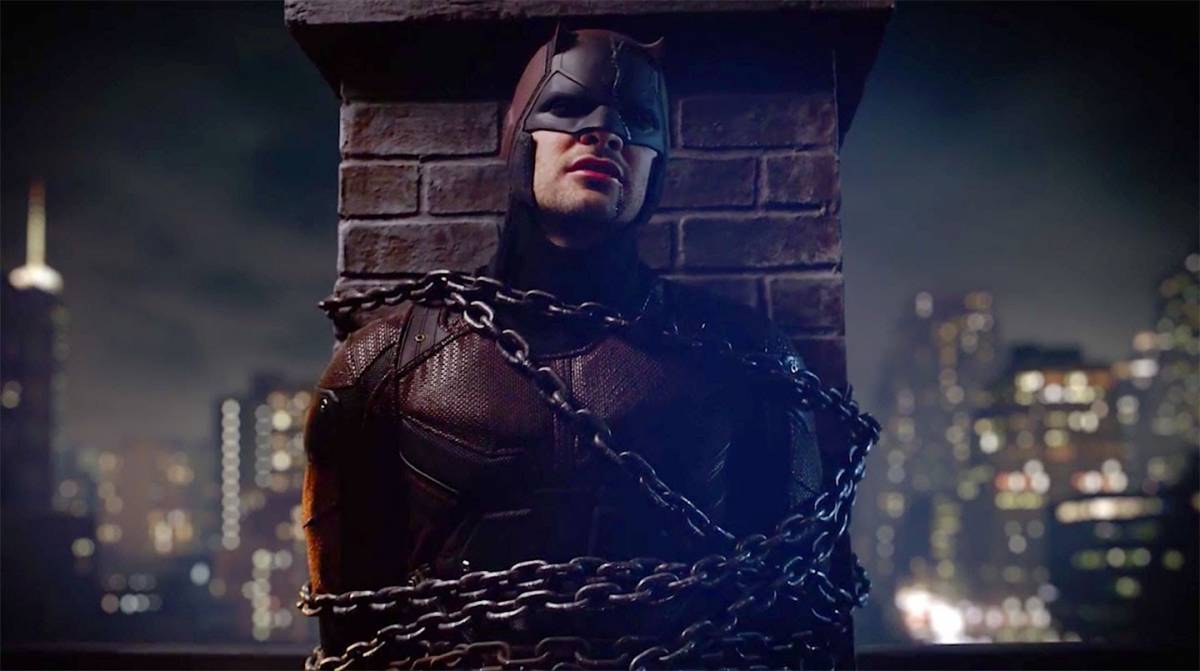 Daredevil, in chains