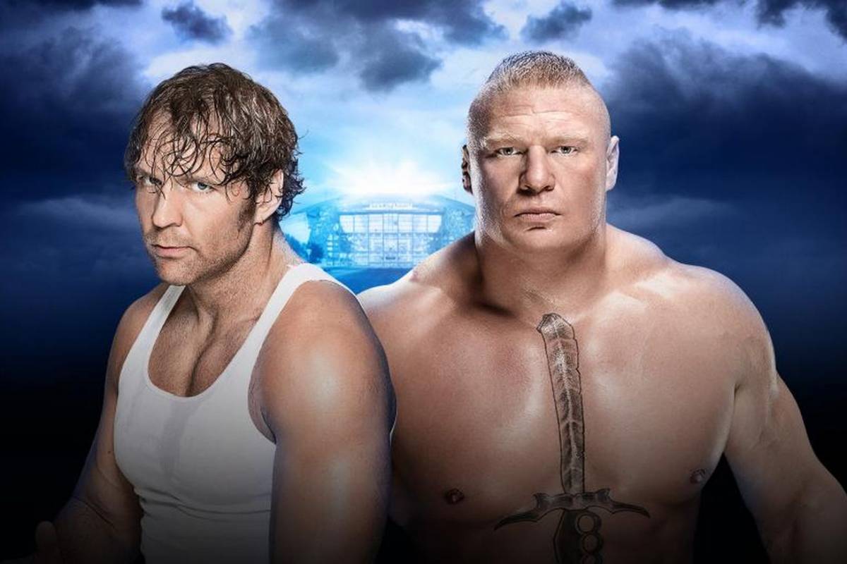 Dean Ambrose vs Brock lesnar