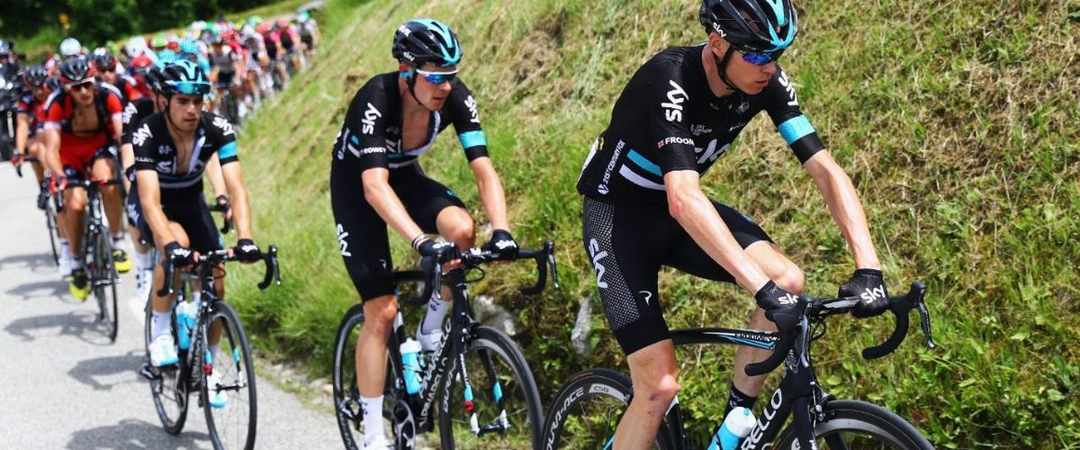 Team Sky lead by Chris Froome at Dauphine