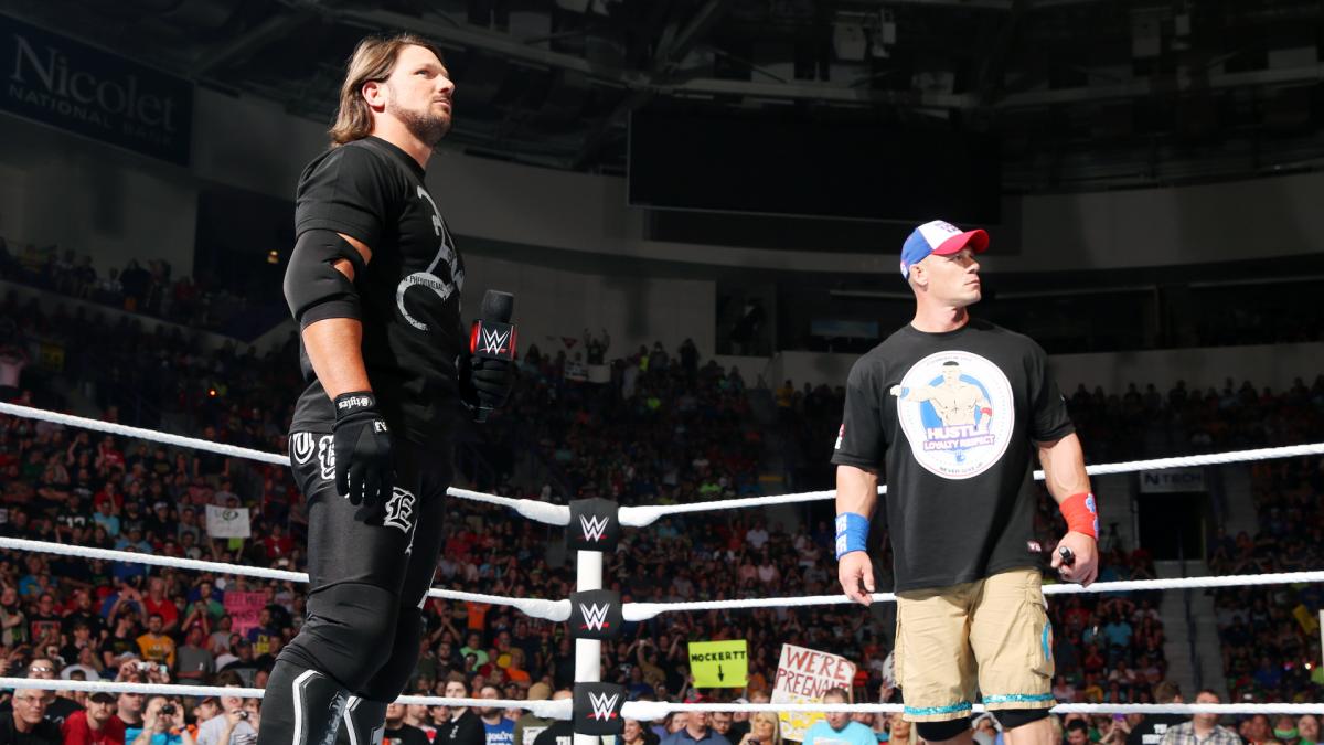 AJ Styles and John Cena