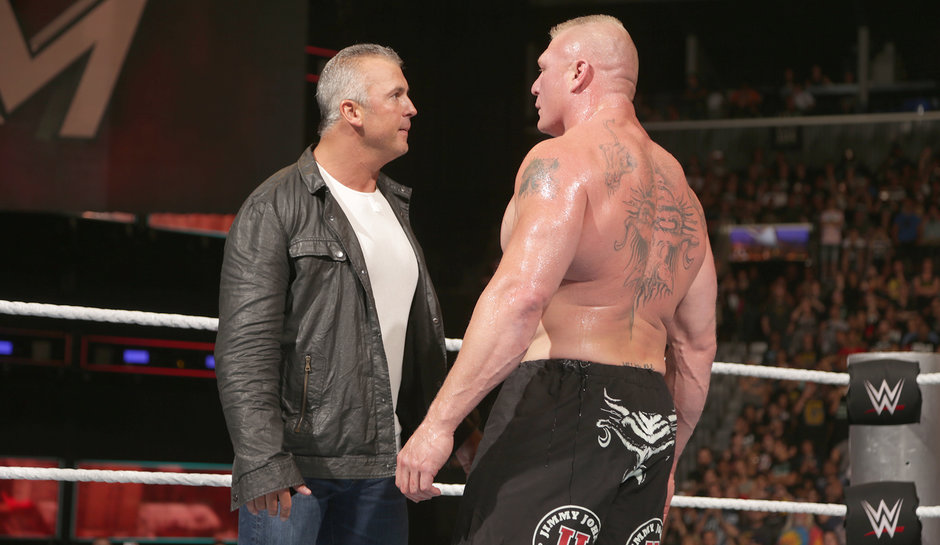 Brock Lesnar and Shane McMahon