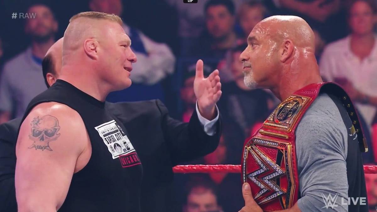 Brock Lesnar and Goldberg