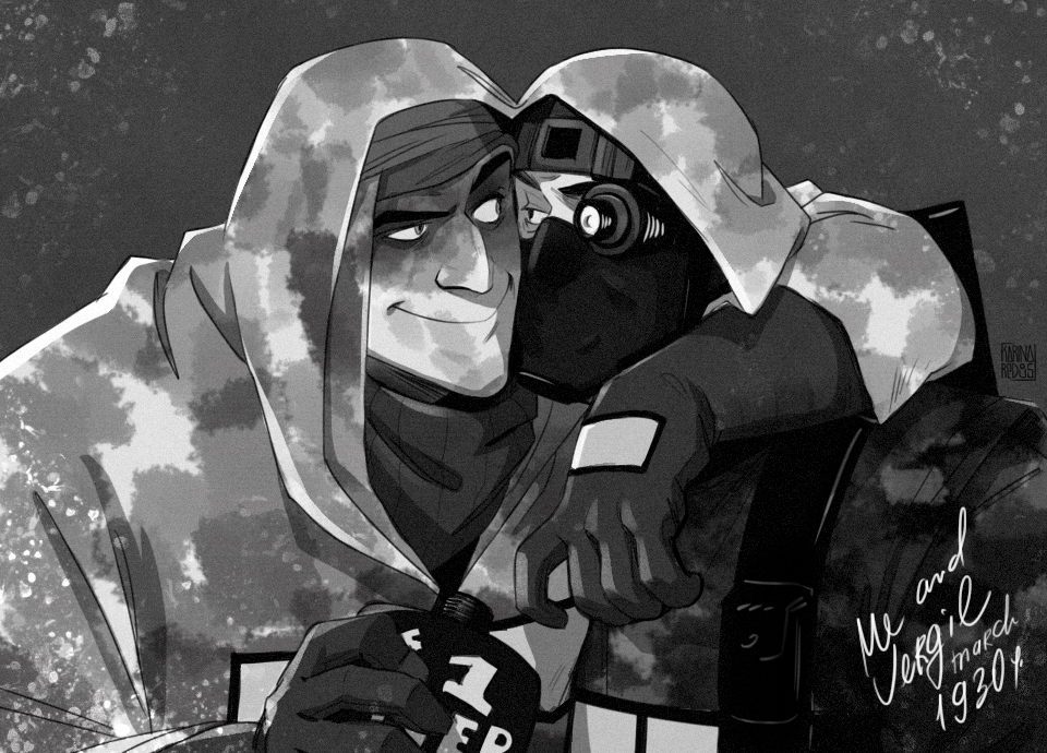 Classic Sniper and Spy fanart by KRedous. 