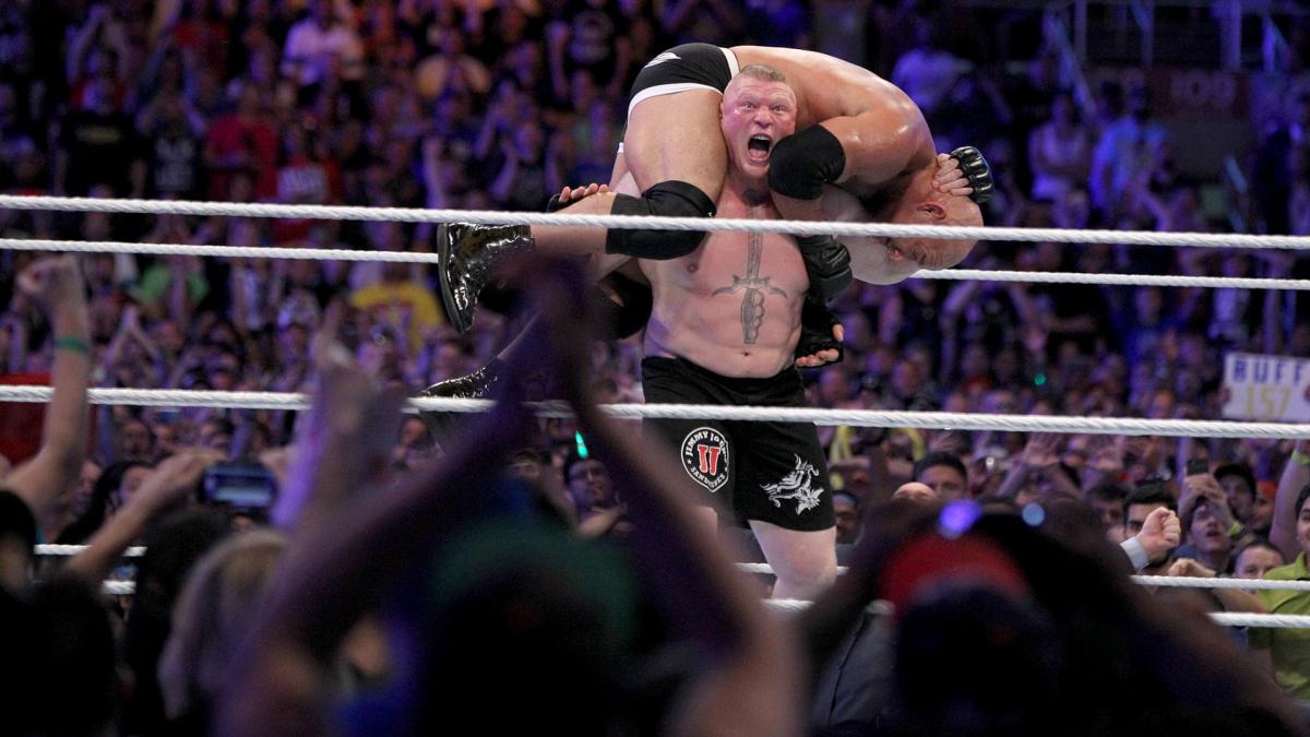 Lesnar Goldberg WrestleMania 33