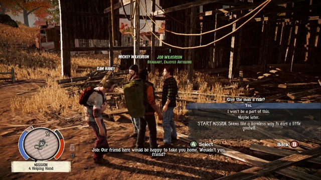 State of Decay dialogue