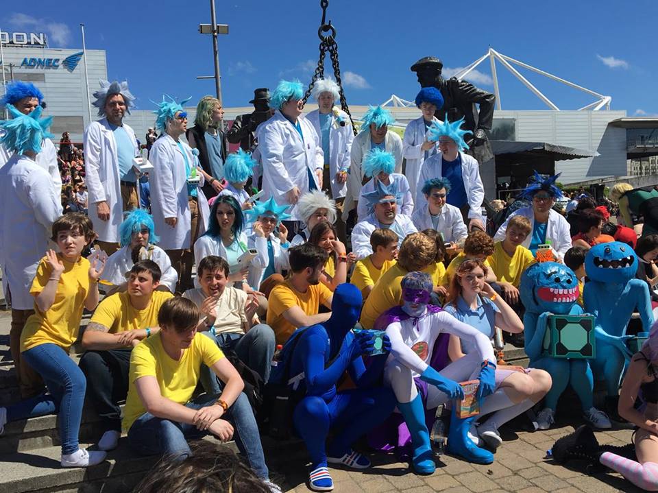 Rick and Morty cosplayers at MCM