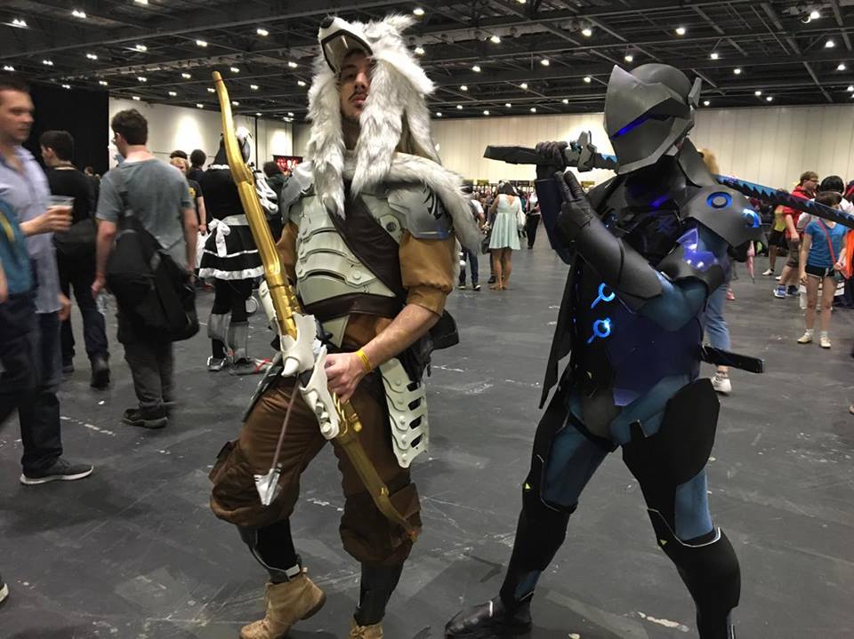 Hanzo and Genji cosplayers at MCM