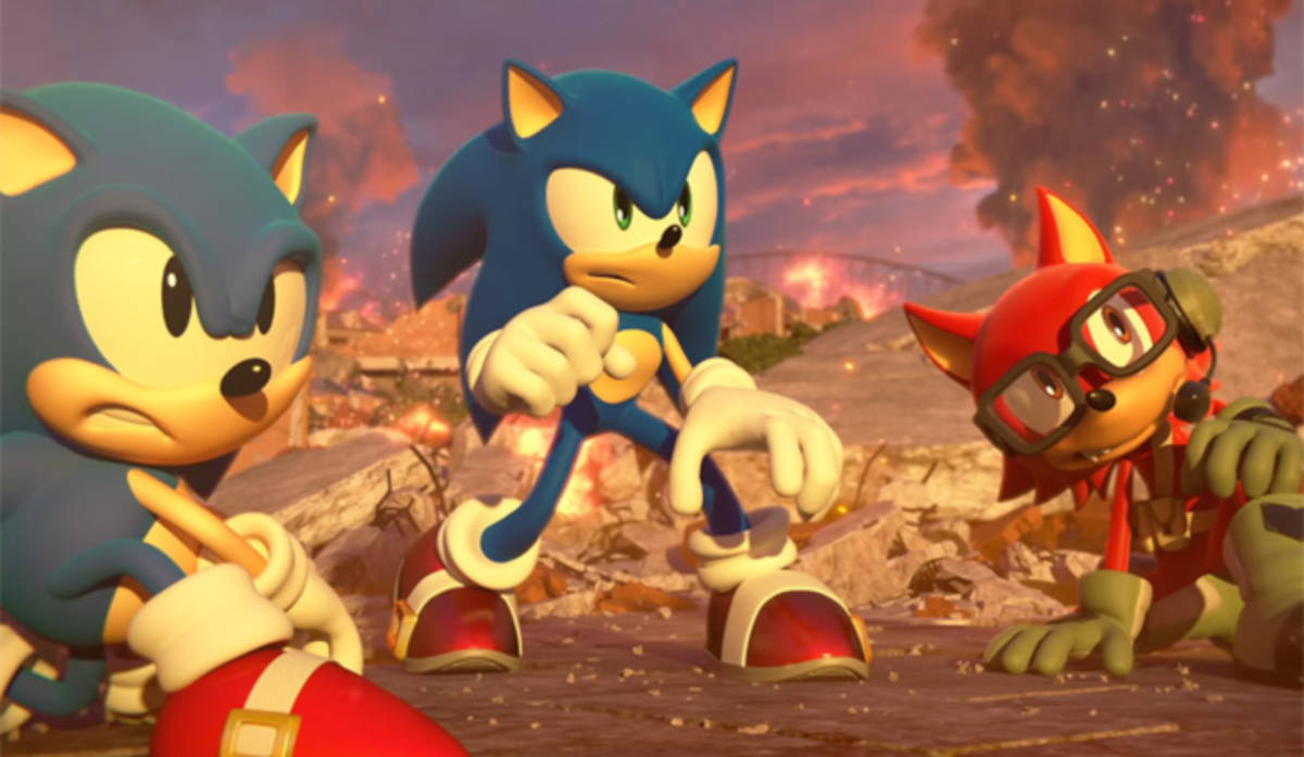 Modern Sonic Meets Boom Sonic in Sonic Forces