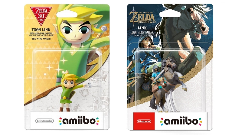 Zelda Amiibos in packaging