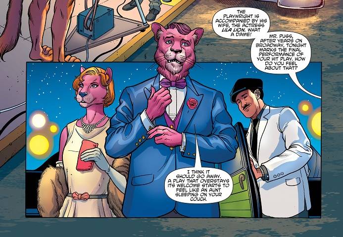 Snagglepuss #1 panel