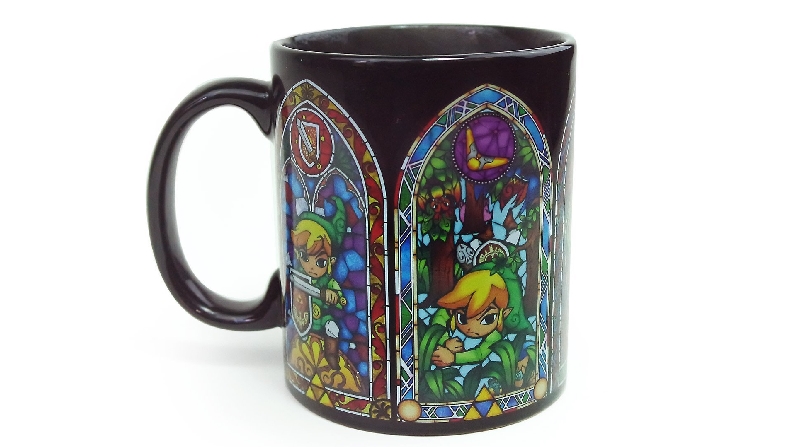 Zelda stained glass heat changing style coffee mug