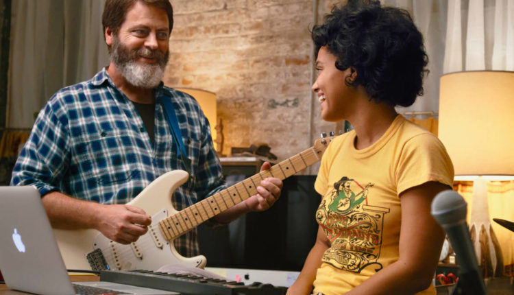 Nick Offerman and Kiersey Clemons appear in Hearts Beat Loud by Brett Haley, an official selection of the Premieres program at the 2018 Sundance Film Festival.