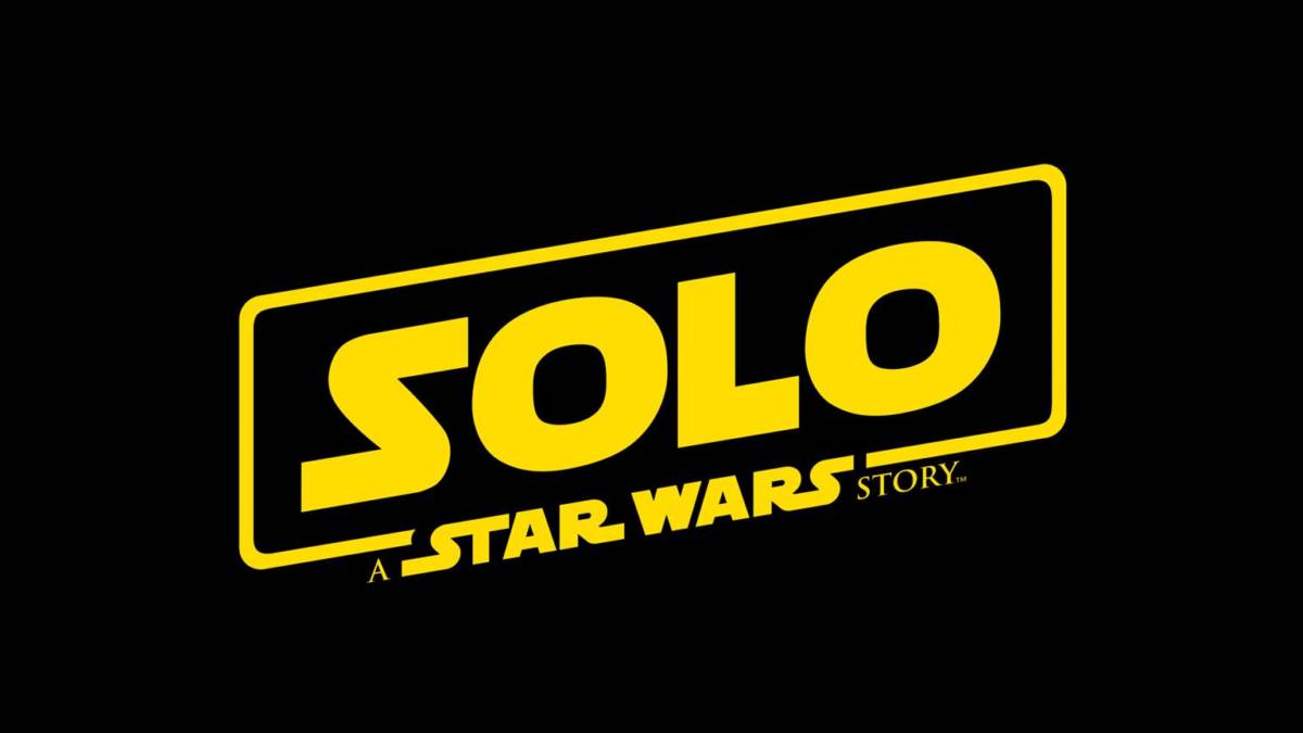 Solo: A Star Wars movie yellow logo on black background