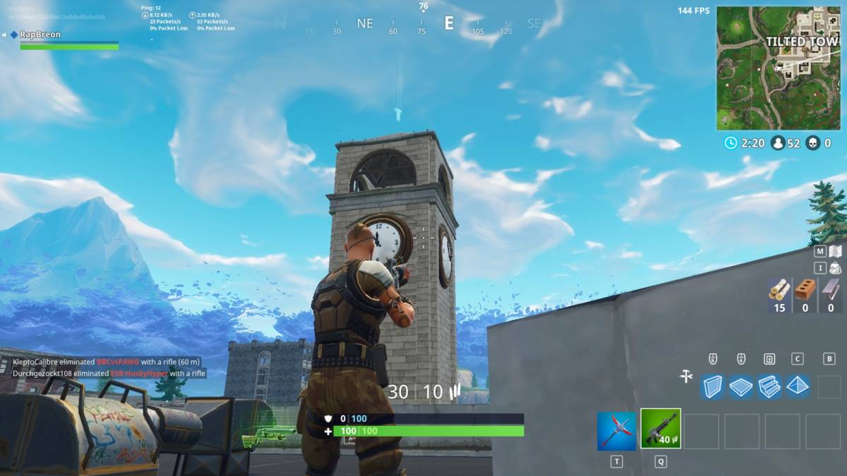 Tilted Towers letter spawn