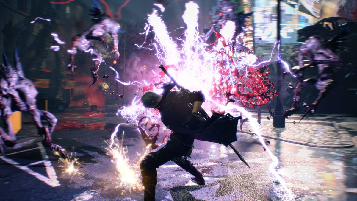 This mod enables 3-player co-op in Devil May Cry 5