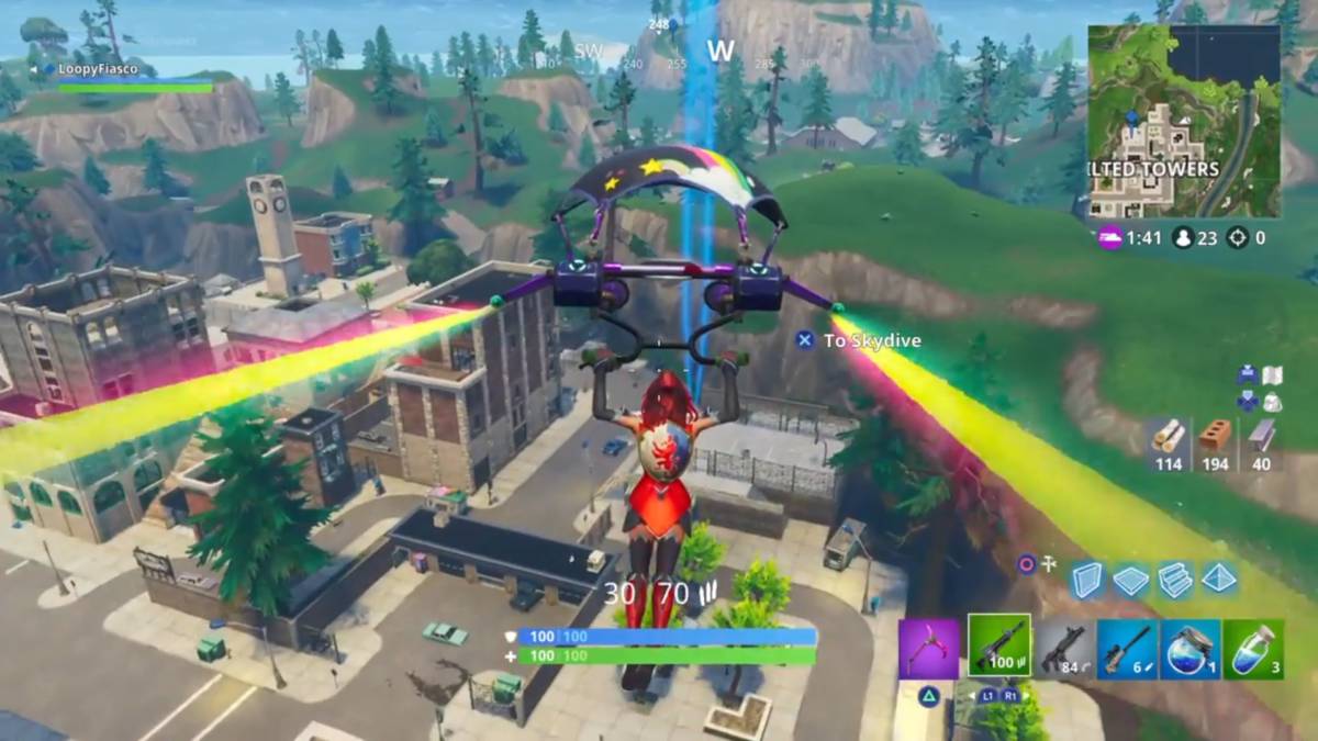 Fortnite basketball hoop locations Tilted Towers