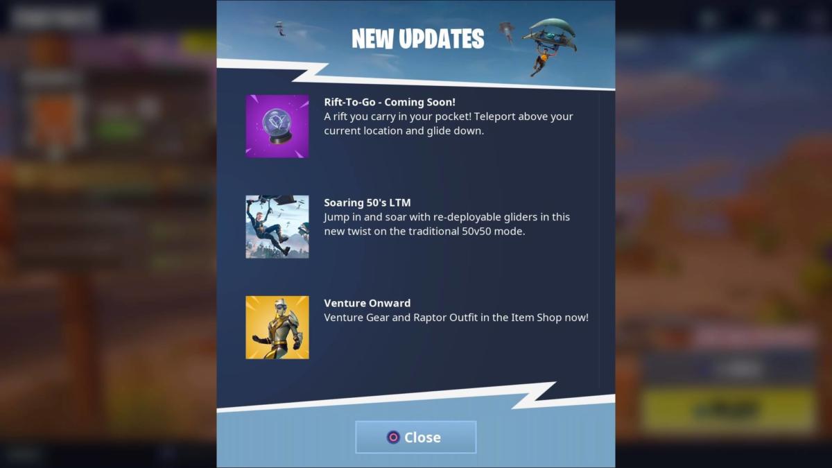 Fortnite Rift-To-Go