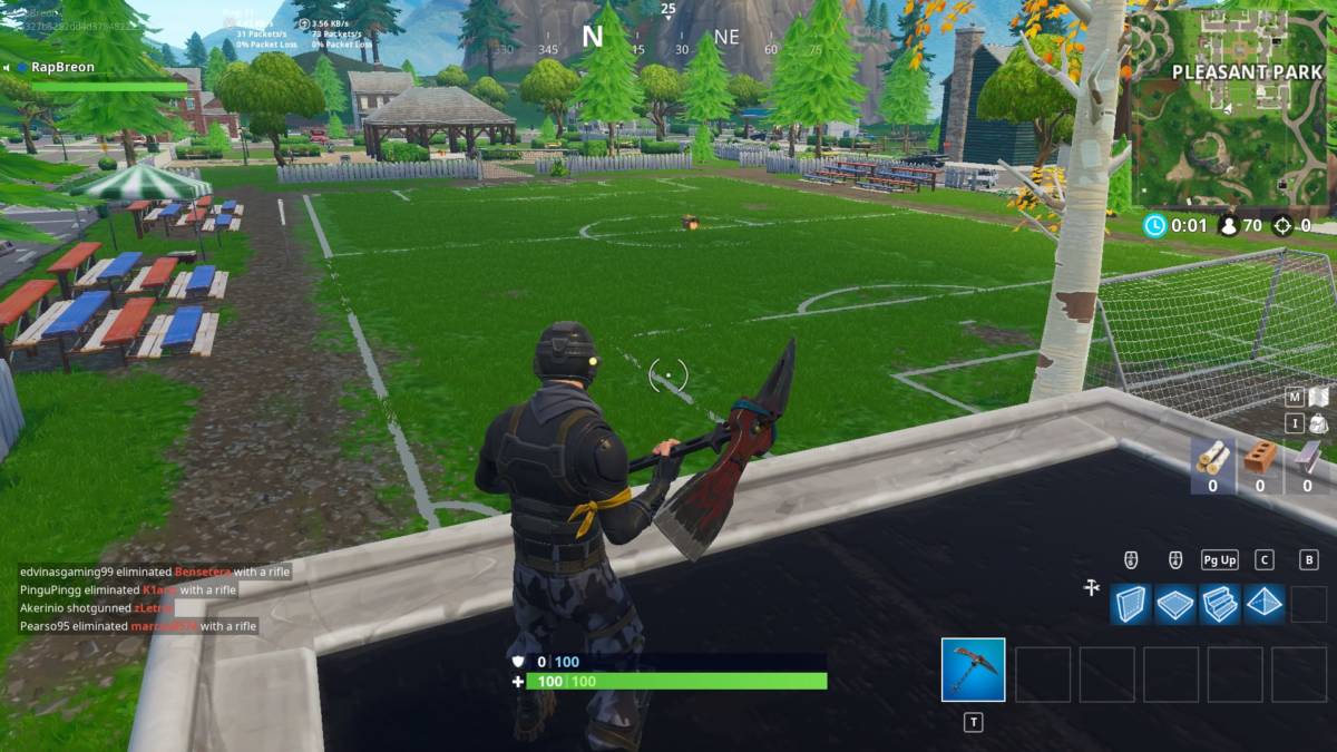 Fortnite soccer pitch