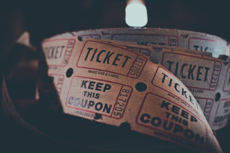 Movies ticket stub