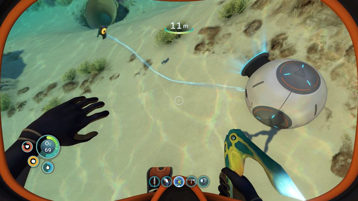 Как зарядить морской глайдер subnautica на ps4