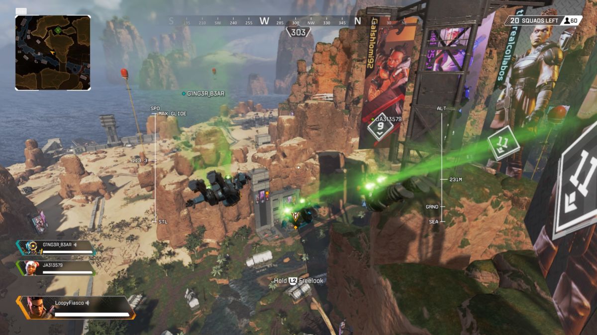 Apex Legends landings