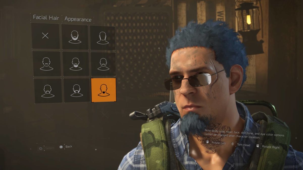 The Division 2 character creator