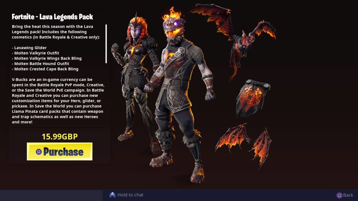 Fortnite Lava Legends Pack