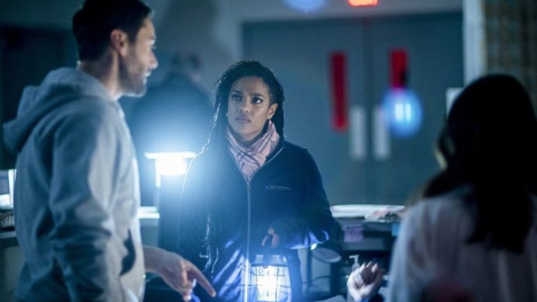 NEW AMSTERDAM -- "Sanctuary" Episode 117 -- Pictured: Freema Agyeman as Dr. Helen Sharpe -- (Photo by: Zach Dilgard/NBC)