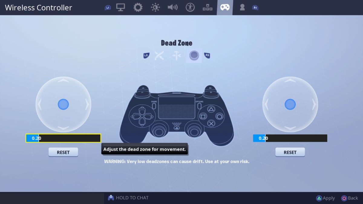 Best custom controls sale for fortnite ps4