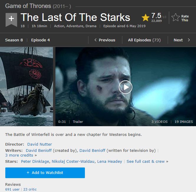 The Last of the Starks 1