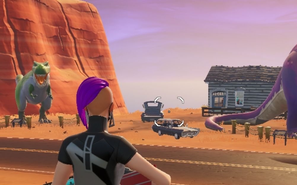 Fortnite Season X Road Trip Visit Drift Durrr Burger Head Dinosaur And Stone Head Statue 6146