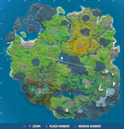 Fortnite 2 - Season 1 New Map Named Locations & Landmarks