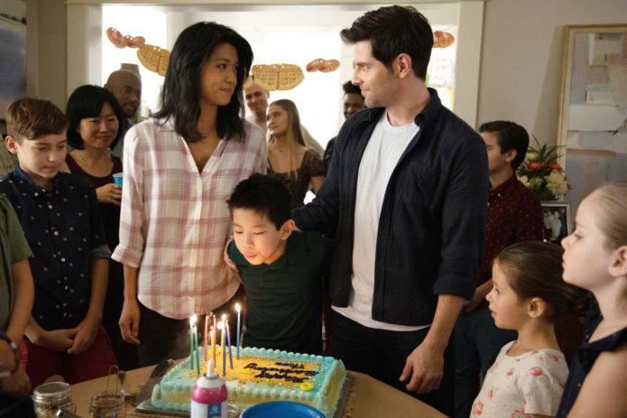 A MILLION LITTLE THINGS - "ten years" - The gang gathers for Theo's 10th birthday, which is also a significant milestone for Eddie. Meanwhile, Delilah, Eddie and Katherine are at an impasse about revealing the truth about Charlie; Rome and Regina try to keep Sophie from getting too close to PJ, and Maggie helps Gary make a difficult decision about his dog, Colin, on a new episode of "A Million Little Things," airing THURSDAY, NOV. 7 (9:01-10:01 p.m. EST), on ABC. (ABC/Jack Rowand) GRACE PARK, TRISTAN BYON, DAVID GIUNTOLI