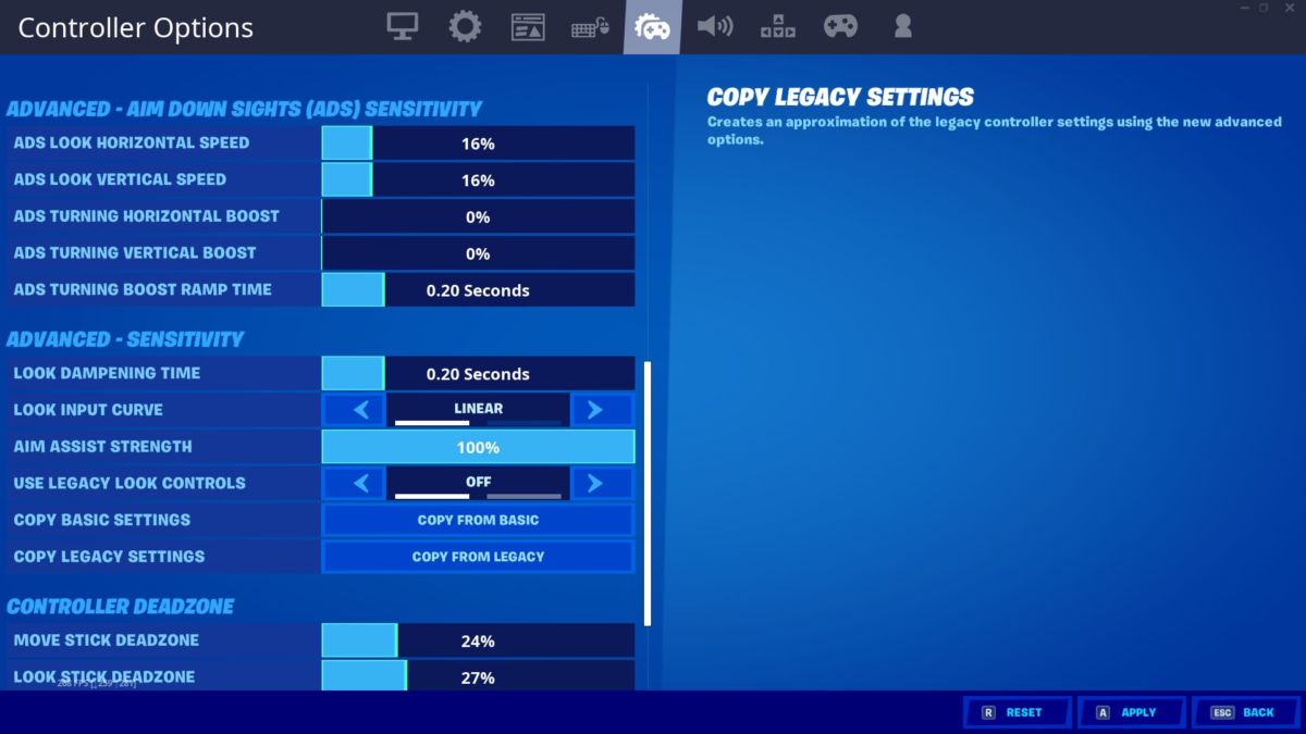 Fortnite Sensitivity Settings 2020