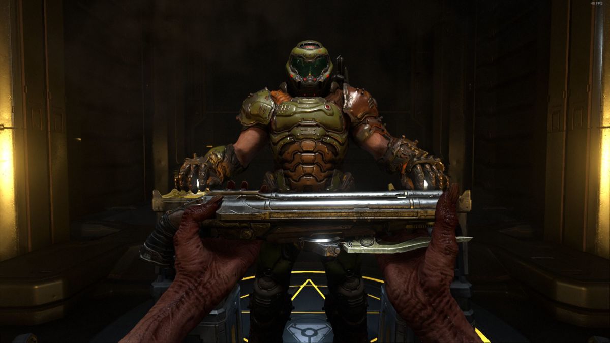 Doom Eternal S Gladiator Boss Fight Has A Very Metal Easter Egg