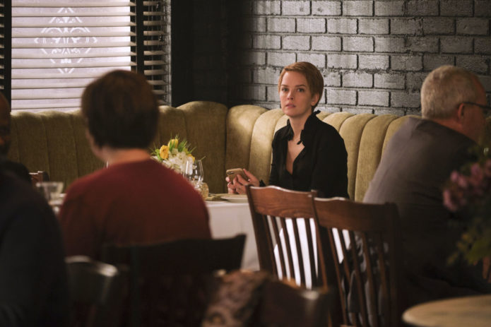 A MILLION LITTLE THINGS - the lunch - Gary accidentally crashes Maggie's first date with a new guy, and Delilah is forced to have "the talk" with Sophie. Rome has an important meeting with a Hollywood big shot, while Eddie teaches Dakota a tough lesson in what it takes to succeed in the music business on an all-new episode of ABC's "A Million Little Things," airing THURSDAY, FEB. 27 (10:01-11:00 p.m. EST), on ABC. (ABC/Jeff Weddell) ALLISON MILLER