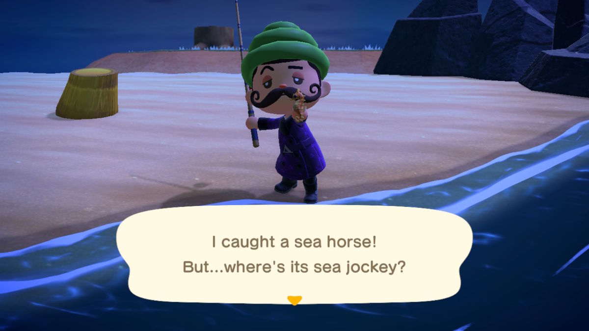Animal Crossing: How To Catch The Sea Horse - Cultured Vultures