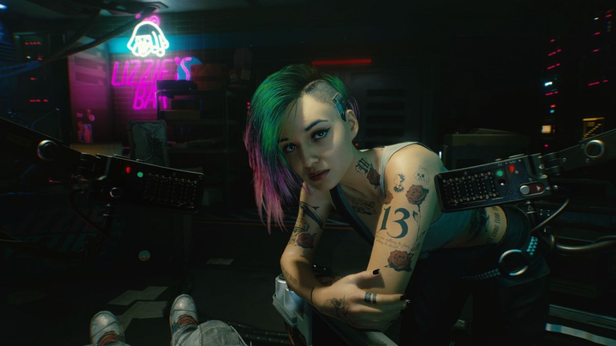 Cyberpunk 2077 tattoo shop