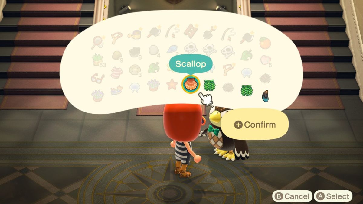 animal crossing scallop