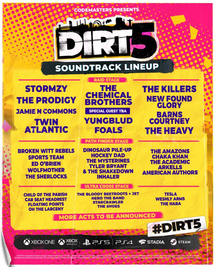 DIRT 5 soundtrack
