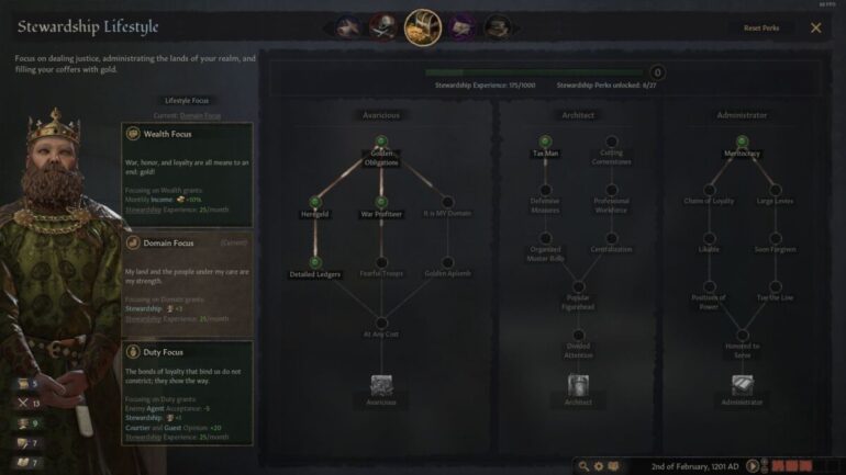 Crusader Kings 3 Lifestyles Guide Best Perks Branches More