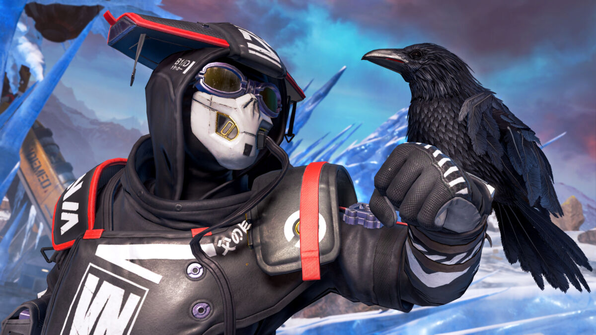 In-game promotional screenshot of Bloodhound, an Apex Legends character as one of the best characters for Season 14. 