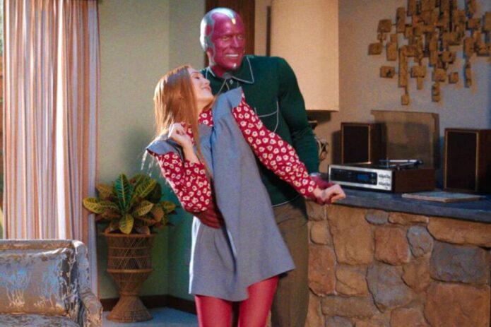 wandavision now in color Elizabeth Olsen Paul Bettany