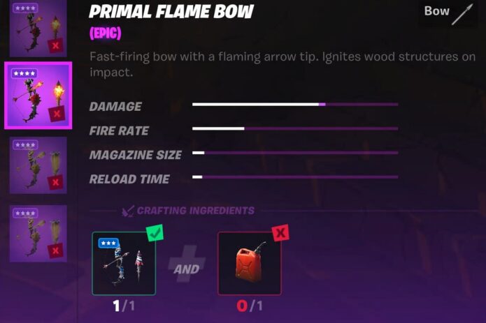 Primal Flame Bow