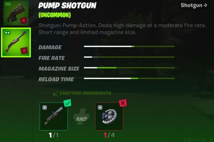 Pump Shotgun Fortnite Season 6