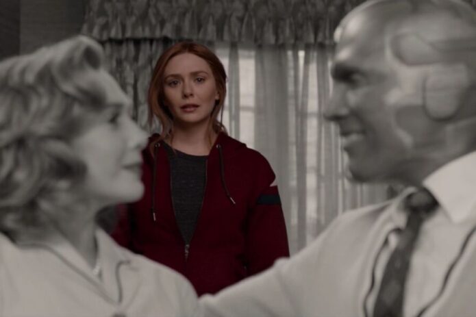 wandavision previously on elizabeth olsen paul bettany