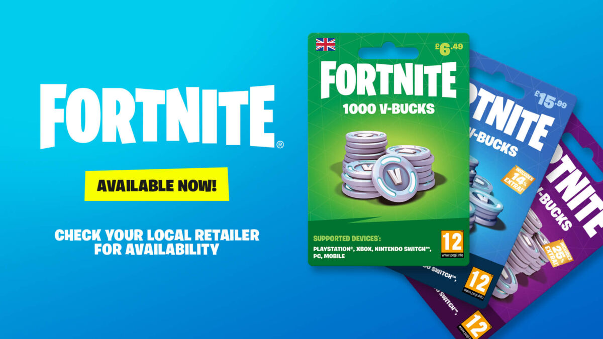 Buy FORTNITE 1000 V-BUCKS CARD